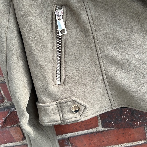 River Island Faux Suede Moto Jacket - Picture 6 of 7